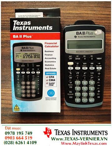 BA II PLUS, MÁY TÍNH TÀI CHÁNH TEXAS INSTRUMENTS BAII PLUS THI CFA (MẪU MỚI-CÒN HÀNG)